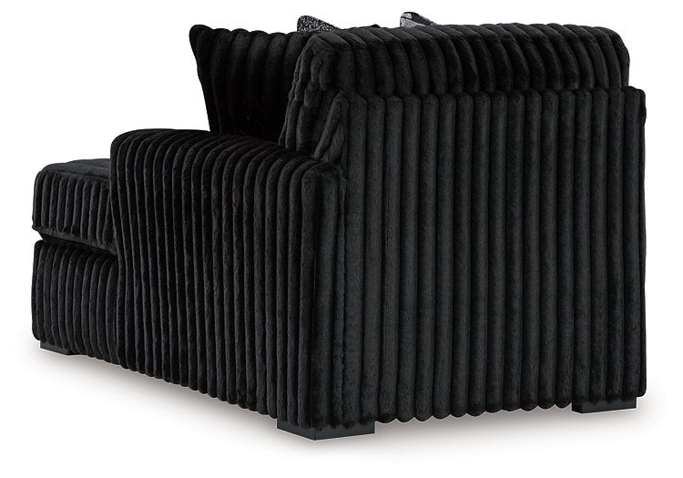 Midnight-Madness Sectional with Chaise - BWO Furniture & Mattresses