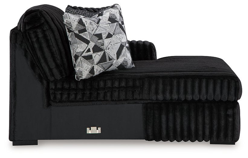 Midnight-Madness Sectional with Chaise - BWO Furniture & Mattresses