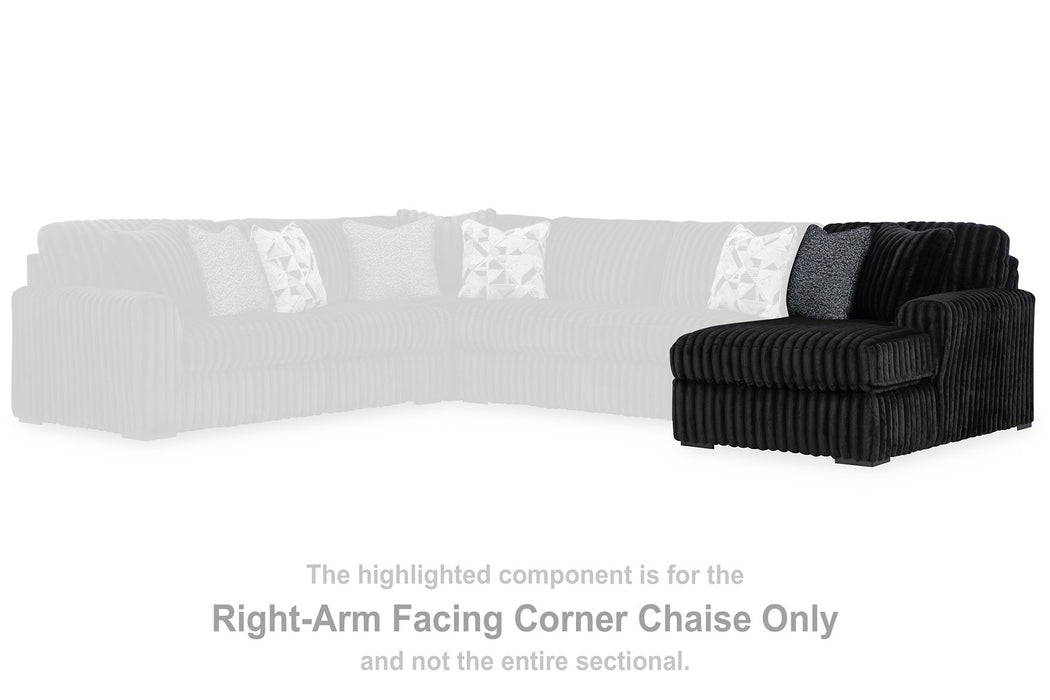 Midnight-Madness Sectional with Chaise - BWO Furniture & Mattresses