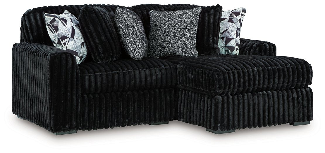 Midnight-Madness Sectional with Chaise - BWO Furniture & Mattresses