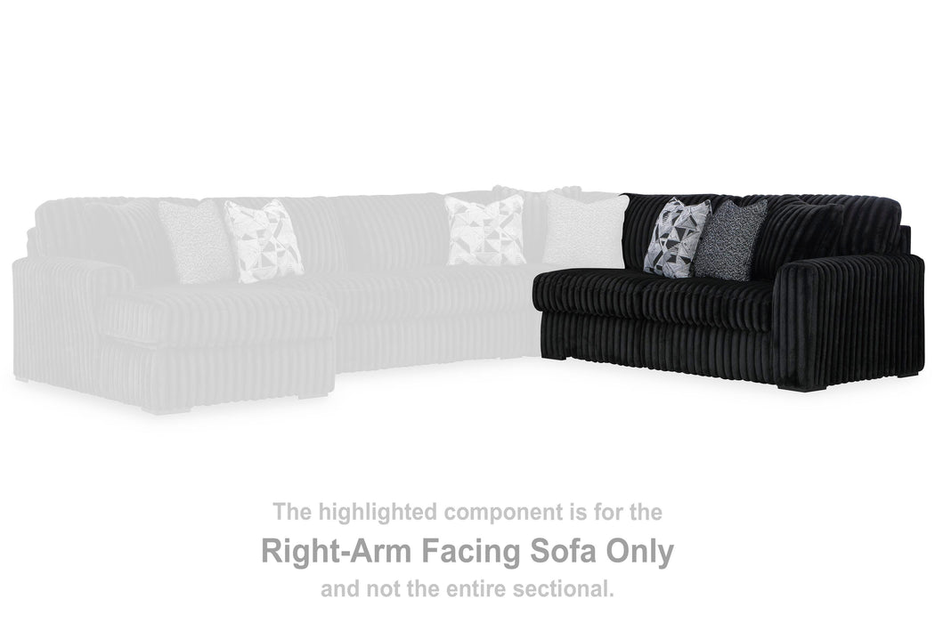 Midnight-Madness Sectional Sofa with Chaise - BWO Furniture & Mattresses