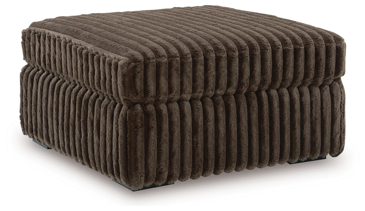 Midnight-Madness Oversized Accent Ottoman - BWO Furniture & Mattresses