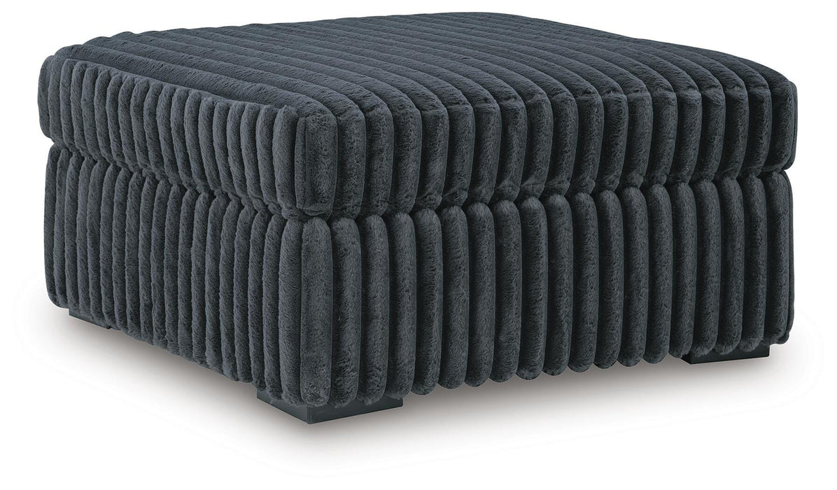 Midnight-Madness Oversized Accent Ottoman - BWO Furniture & Mattresses