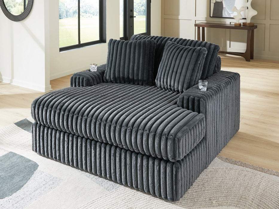 Midnight-Madness Oversized Chaise - BWO Furniture & Mattresses