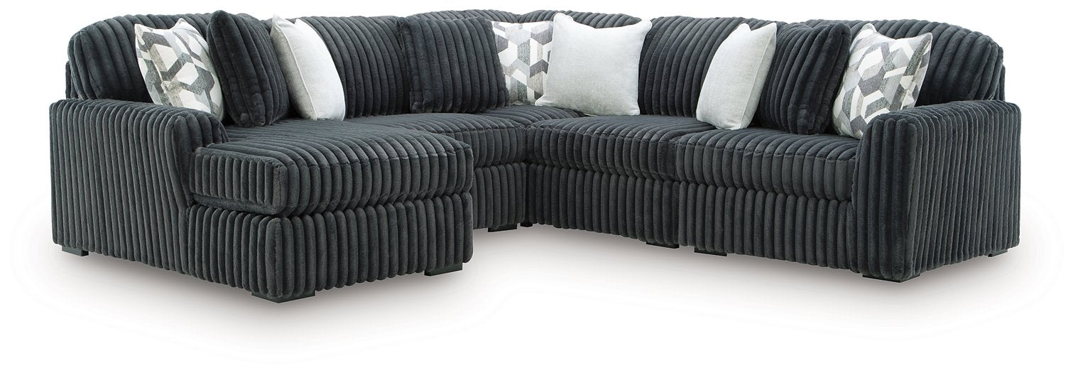 Midnight-Madness Sectional with Chaise - BWO Furniture & Mattresses