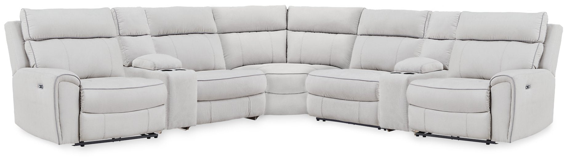 Social Pointe Reclining Sectional with Storage Consoles - BWO Furniture & Mattresses