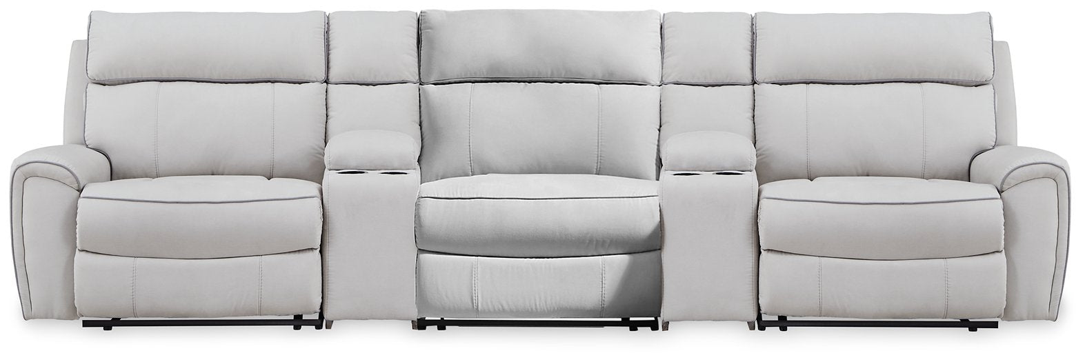 Social Pointe Reclining Sectional with Storage Consoles - BWO Furniture & Mattresses