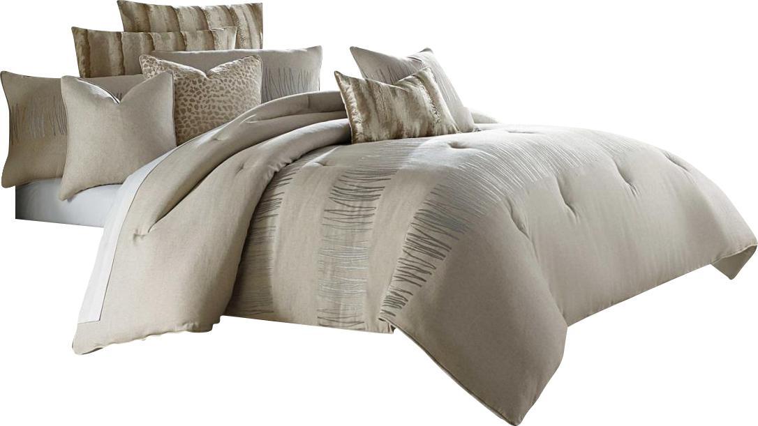 Captiva 9-pc Queen Comforter Set in Neutral