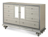 Hollywood Swank Upholstered Dresser in Crystal Croc image