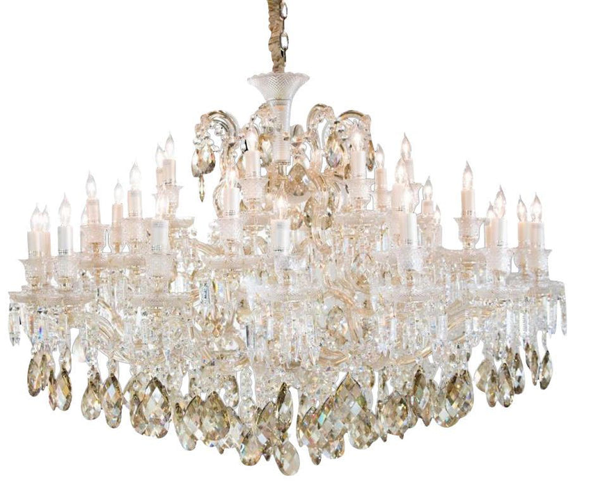 Lighting San Carlo 37 Light Chandelier in Clear and Gold image