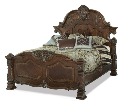 Windsor Court King Mansion Bed in Vintage Fruitwood finish image