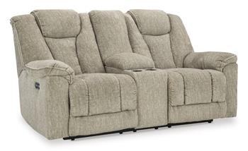 Hindmarsh Power Reclining Loveseat with Console - BWO Furniture & Mattresses