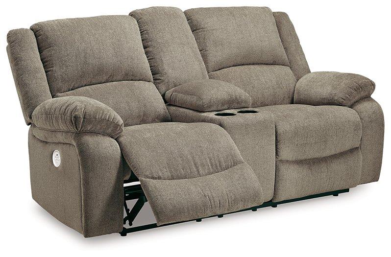 Draycoll Power Reclining Loveseat with Console - BWO Furniture & Mattresses