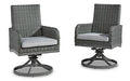 Elite Park Swivel Chair with Cushion (Set of 2) - BWO Furniture & Mattresses