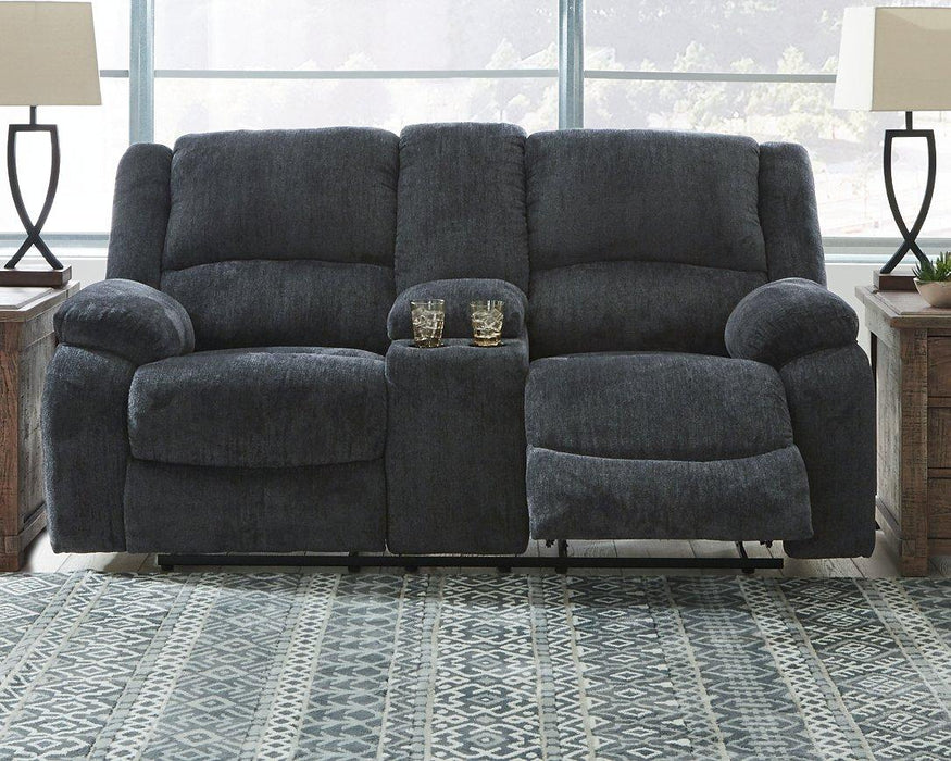 Draycoll Reclining Loveseat with Console - BWO Furniture & Mattresses