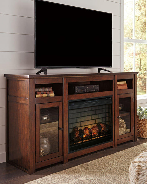 Harpan 72" TV Stand with Electric Fireplace - BWO Furniture & Mattresses