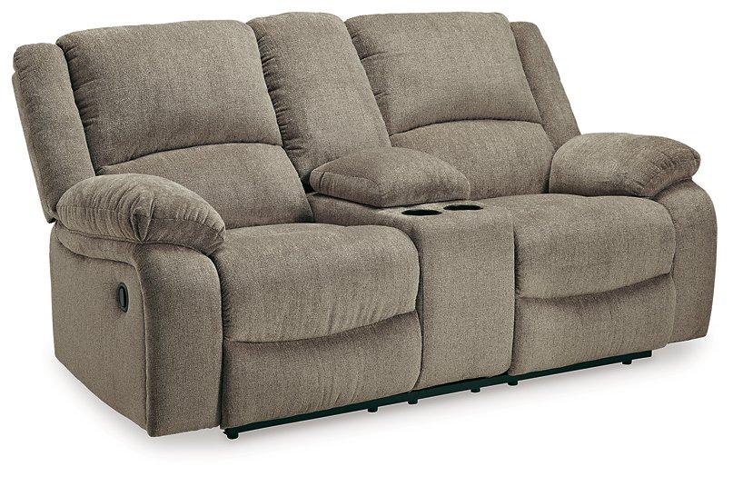 Draycoll Reclining Loveseat with Console - BWO Furniture & Mattresses