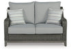 Elite Park Outdoor Loveseat with Cushion - BWO Furniture & Mattresses