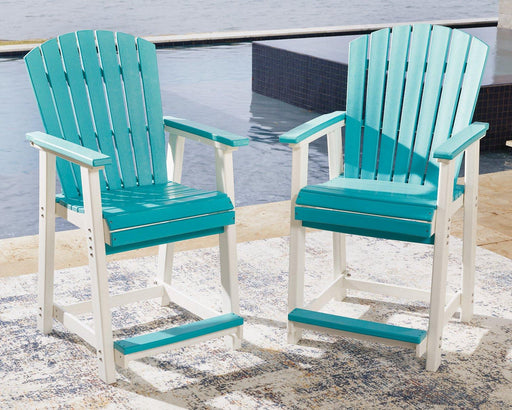 Eisely Outdoor Counter Height Bar Stool (Set of 2) - BWO Furniture & Mattresses