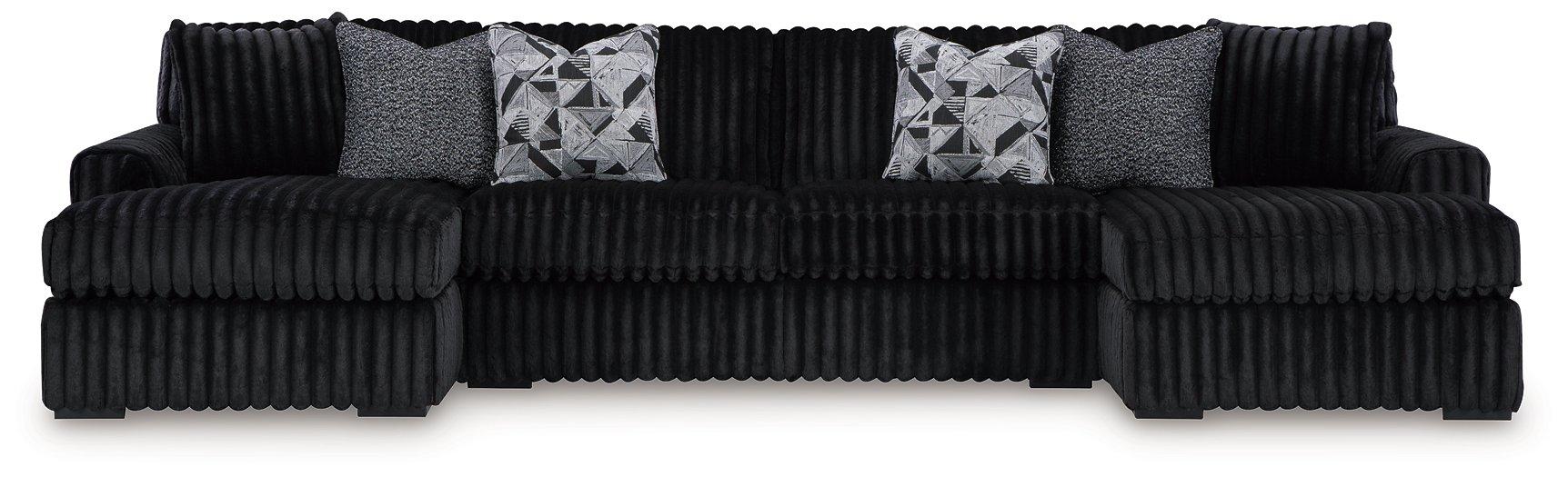 Midnight-Madness Sectional with Chaise - BWO Furniture & Mattresses
