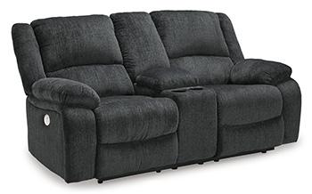 Draycoll Power Reclining Loveseat with Console - BWO Furniture & Mattresses