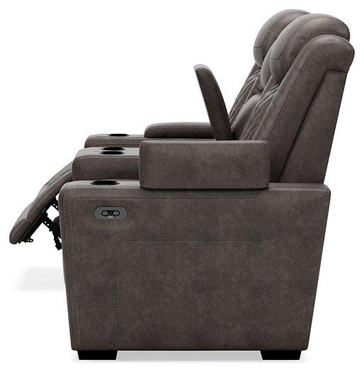 HyllMont Power Reclining Loveseat with Console