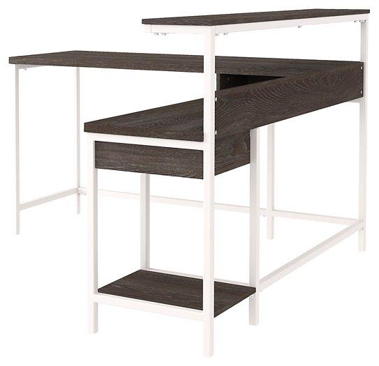 Dorrinson Home Office L-Desk with Storage - BWO Furniture & Mattresses