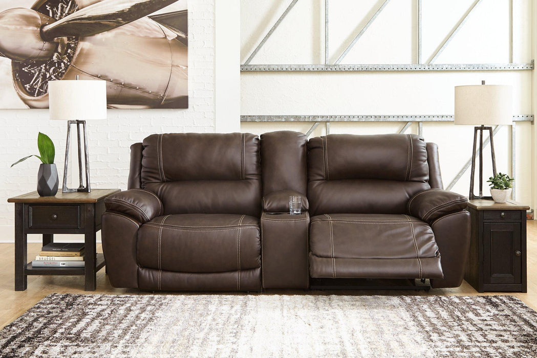 Dunleith 3-Piece Power Reclining Loveseat with Console - BWO Furniture & Mattresses