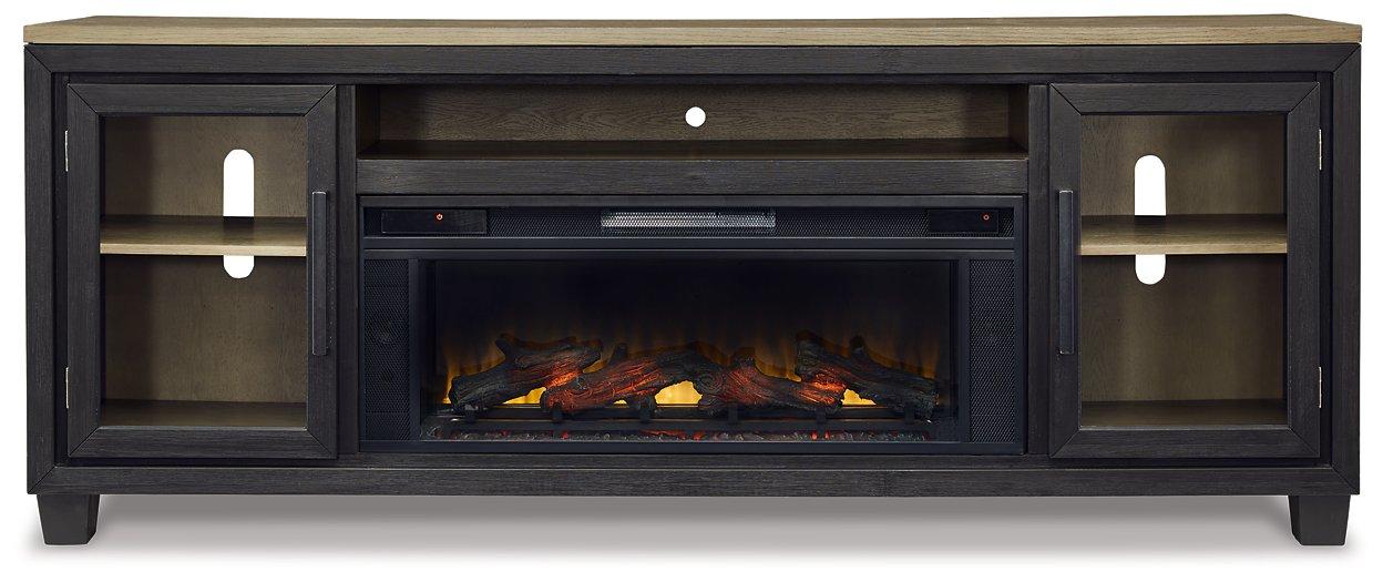 Foyland 83" TV Stand with Electric Fireplace - BWO Furniture & Mattresses