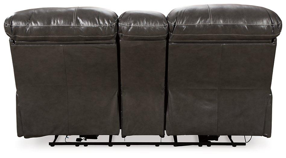 Hallstrung Power Reclining Loveseat with Console - BWO Furniture & Mattresses