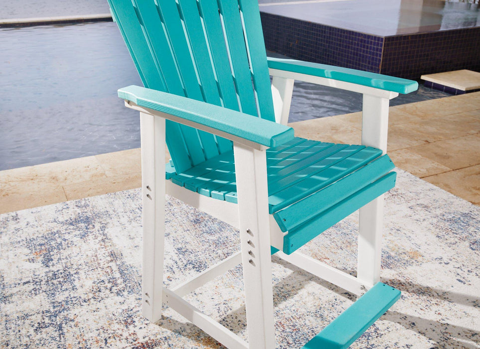 Eisely Outdoor Counter Height Bar Stool (Set of 2) - BWO Furniture & Mattresses