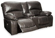 Hallstrung Power Reclining Loveseat with Console - BWO Furniture & Mattresses