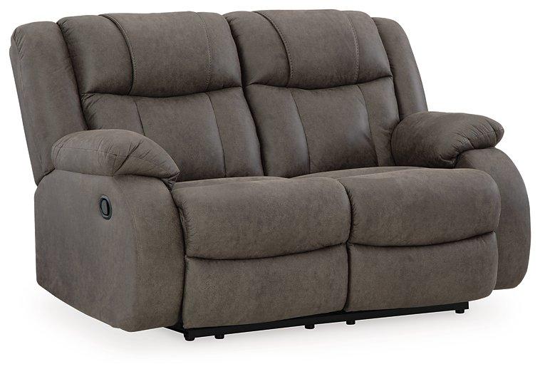 First Base Reclining Loveseat - BWO Furniture & Mattresses