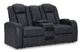 Fyne-Dyme Power Reclining Loveseat with Console - BWO Furniture & Mattresses