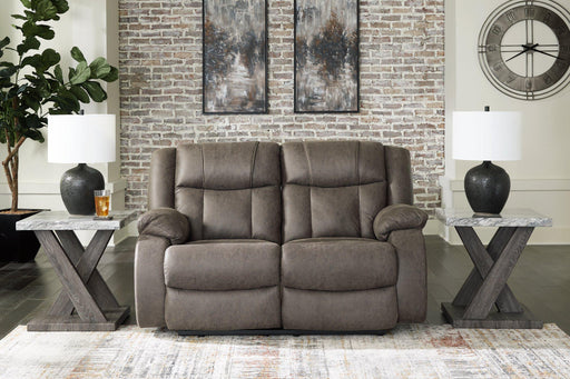 First Base Reclining Loveseat - BWO Furniture & Mattresses