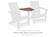 Emmeline 2 Adirondack Chairs with Tete-A-Tete Table Connector - BWO Furniture & Mattresses