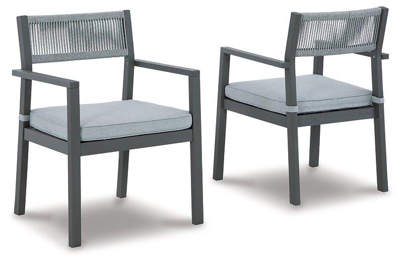 Eden Town Arm Chair with Cushion (Set of 2) - BWO Furniture & Mattresses