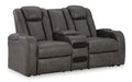 Fyne-Dyme Power Reclining Loveseat with Console - BWO Furniture & Mattresses