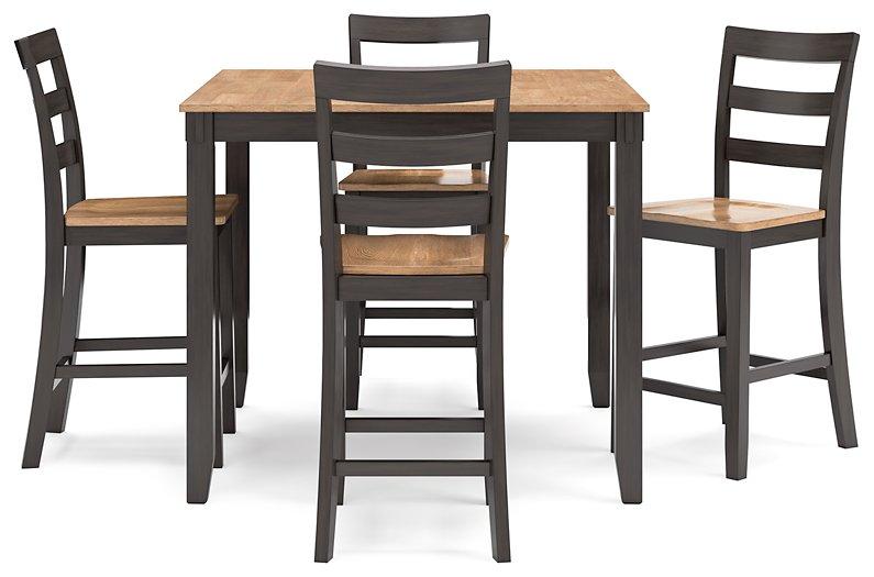 Gesthaven Counter Height Dining Table and 4 Barstools (Set of 5) - BWO Furniture & Mattresses