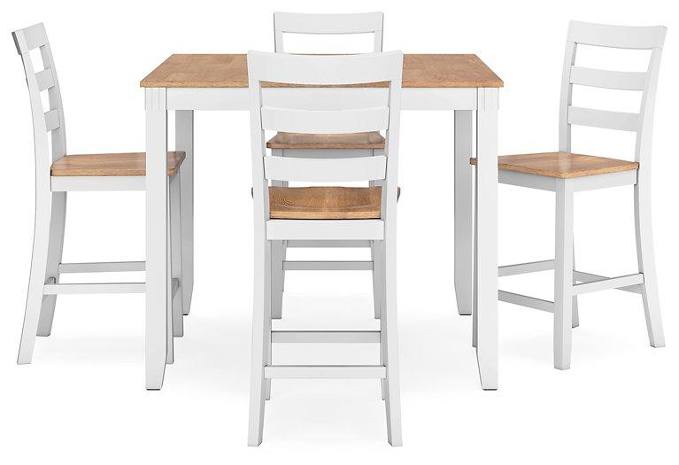 Gesthaven Counter Height Dining Table and 4 Barstools (Set of 5) - BWO Furniture & Mattresses