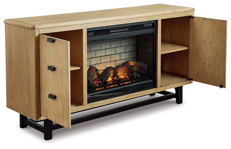 Freslowe TV Stand with Electric Fireplace - BWO Furniture & Mattresses