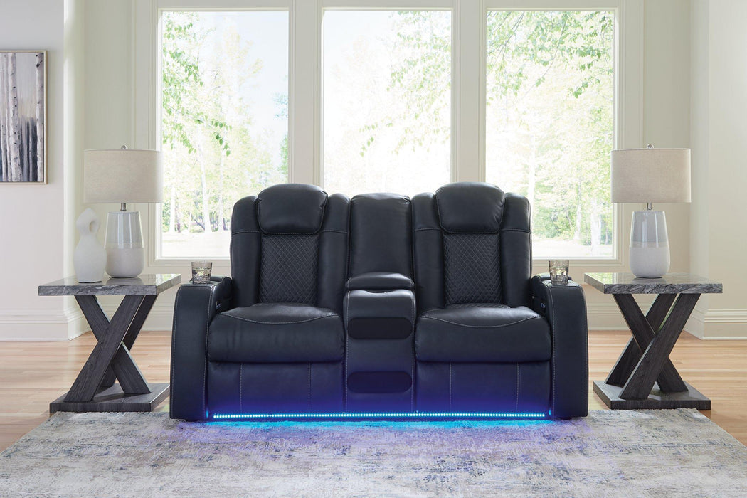 Fyne-Dyme Power Reclining Loveseat with Console - BWO Furniture & Mattresses