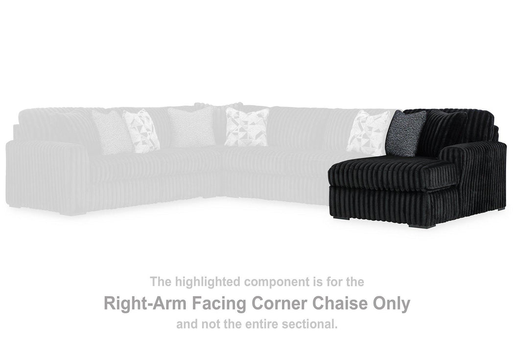 Midnight-Madness Sectional with Chaise - BWO Furniture & Mattresses