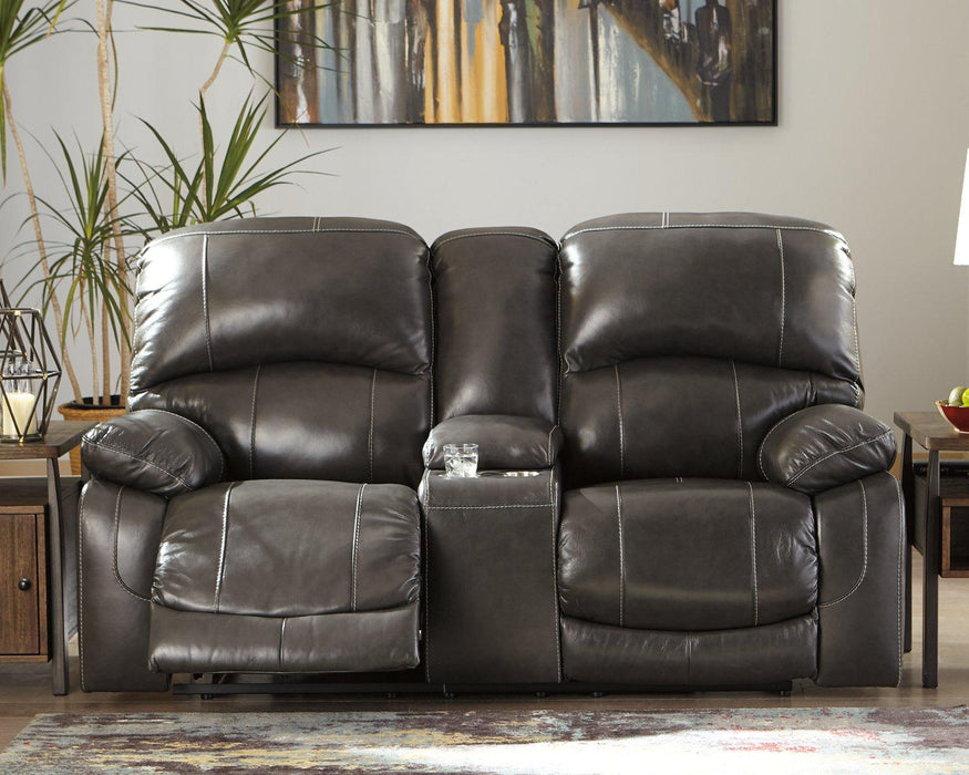 Hallstrung Power Reclining Loveseat with Console - BWO Furniture & Mattresses