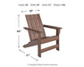 Emmeline 2 Adirondack Chairs with Tete-A-Tete Table Connector - BWO Furniture & Mattresses