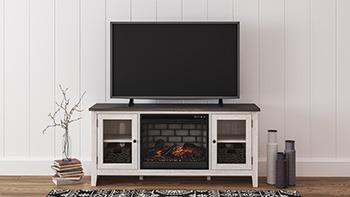 Dorrinson 60" TV Stand with Electric Fireplace - BWO Furniture & Mattresses