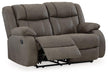 First Base Reclining Loveseat - BWO Furniture & Mattresses