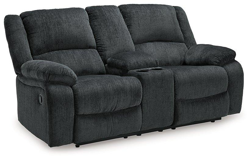 Draycoll Reclining Loveseat with Console - BWO Furniture & Mattresses