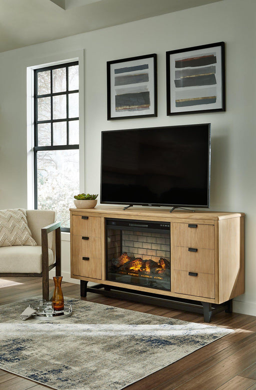 Freslowe TV Stand with Electric Fireplace - BWO Furniture & Mattresses