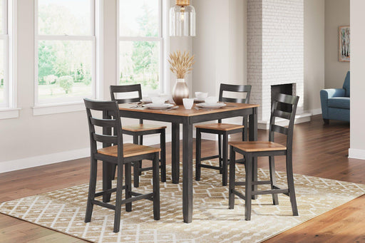 Gesthaven Counter Height Dining Table and 4 Barstools (Set of 5) - BWO Furniture & Mattresses